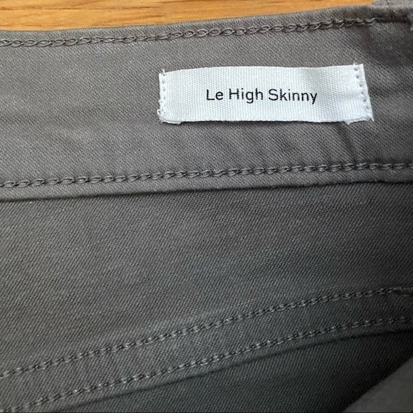 Frame‎ Le High Skinny Ankle Jeans in Smoke Coated - Picture 6 of 7